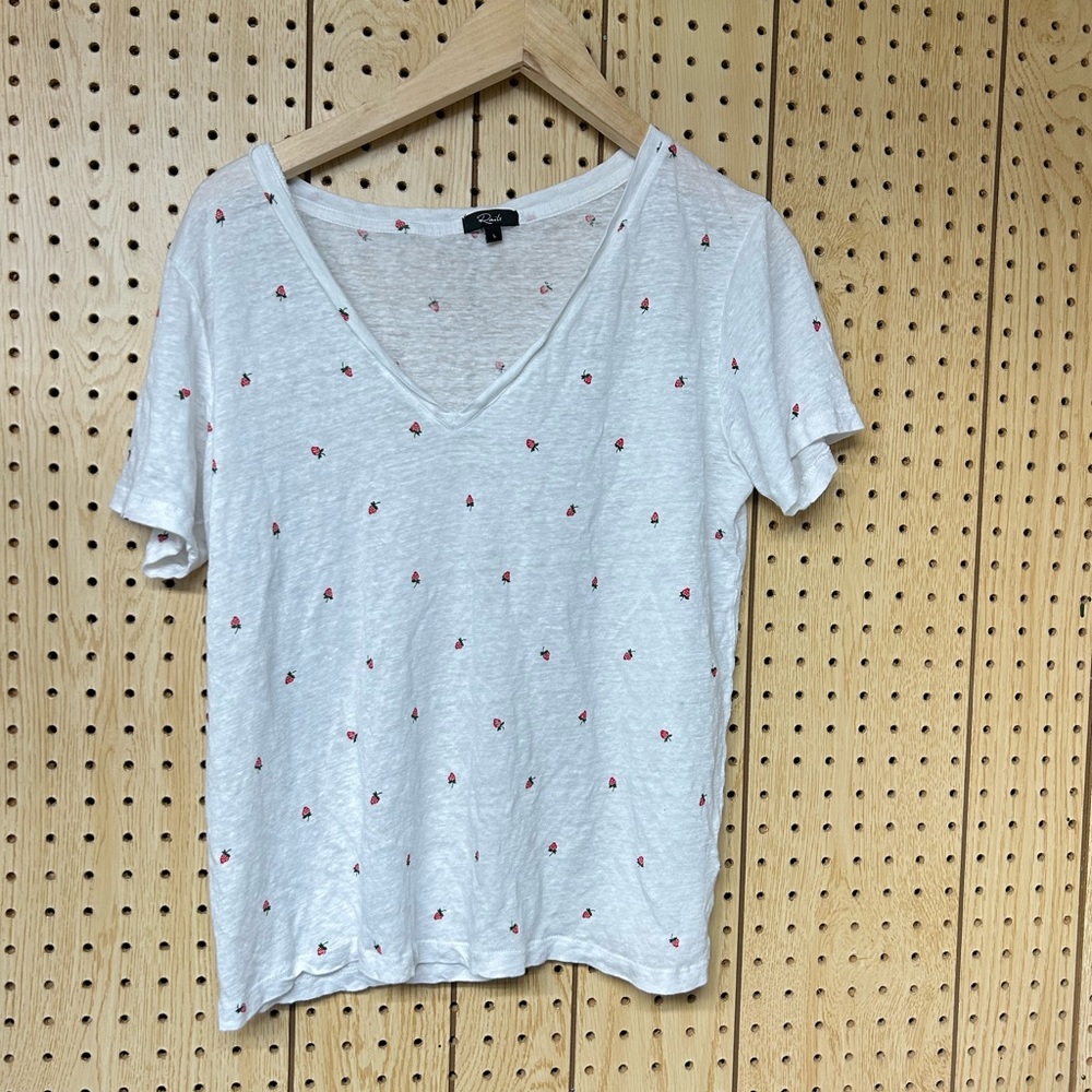 Rails Cara Strawberry-Print Tee - image 2